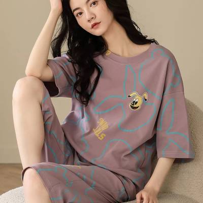 纯棉家居服 佳梦诗宽松舒适家居套装 女装拿货渠道 一手优质货源