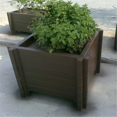 日照仿木花箱价格 园林绿化新型花槽 街道隔离景观花箱组合