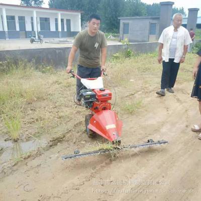 手推汽油剪草机厂家 手扶荒草剪草机 富民牌