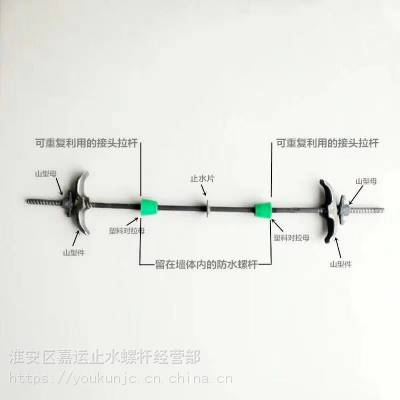 杭州止水螺杆-外墙止水穿墙螺杆止水环焊接要求-淮安嘉运螺栓厂