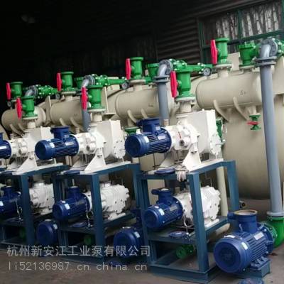 罗茨水喷射真空机组,PPH缠绕水箱,带石墨改性聚丙烯冷却列管