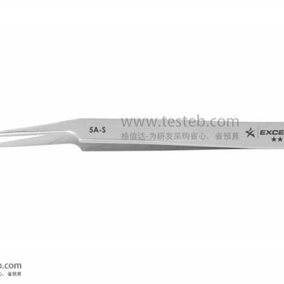 美国Excelta 5A-S镊子精细弯尖头0.13mm高碳不锈钢59HR