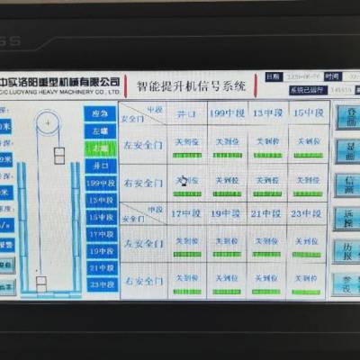 中实重机 提升机信号系统 电控系统 主副井提升机保护系统