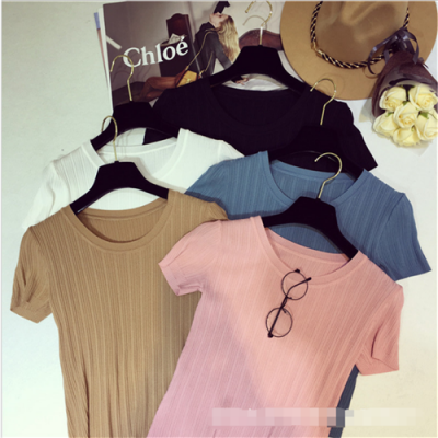 库存毛衣百搭女装短袖针织衫库存杂款尾货地摊热销女式针织打底衫