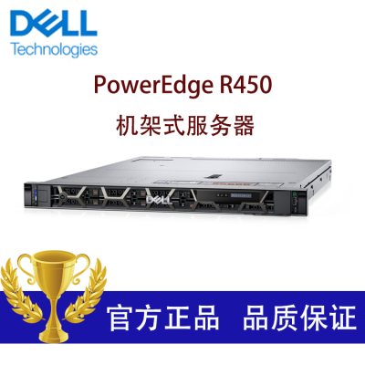 戴尔 Dell EMC PowerEdge R450 1U 双插槽入门级服务器