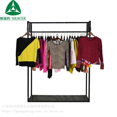 二手衣服出口伊朗科摩罗used clothes杂款库存旧服装长T恤女