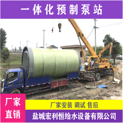 广州黄埔 埋地式预制泵站 一体化预制给水泵站 二次生化