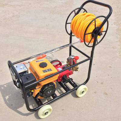 柴油自走式打药机 果园***打药机 小型四轮卷管打药机