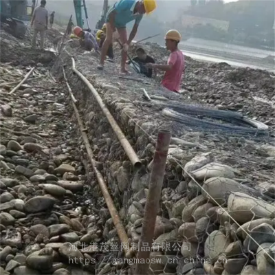 护岸护坡河道铅丝格宾生态石笼网规格尺寸 港茂生产