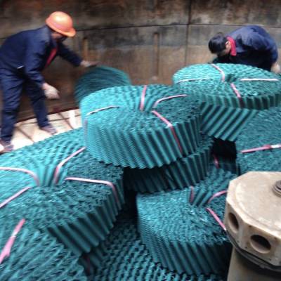 圆形冷却塔填料及配件 玻璃钢凉水塔维修 水泵改造