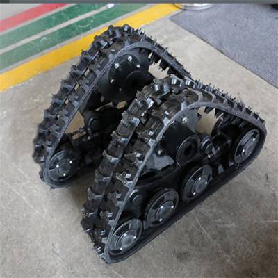 玉米收割机履带 轮胎改装橡胶履带轮 工程橡胶履带底盘总成