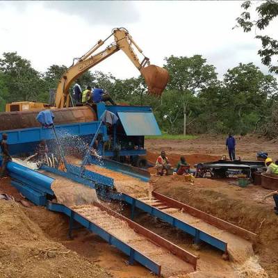 沙场筛分设备 沙金滚筒筛 建筑站垃圾圆筒筛 生产无轴回转筛