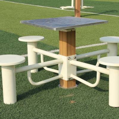 晟茂室外健身器材小区公园广场休闲桌椅健身路径塑木棋牌桌象棋桌