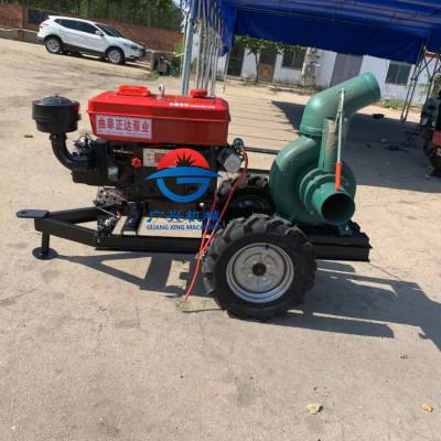 0070马力拖拉机带抽水泵 喷灌4寸高扬程水泵 工程排水大流量水泵山东