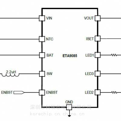 钰泰升压转换器 ETA9085E10 小PCB空间的应用的理想选择