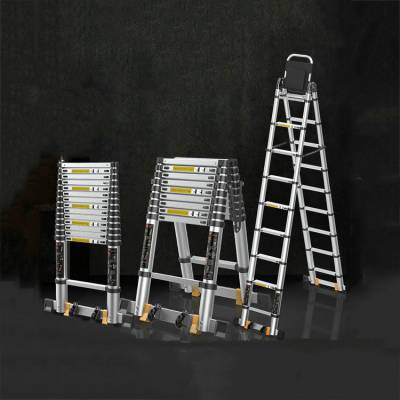 三米铝合金伸缩人字梯消防救生升降梯多功能户外抢险铝制梯