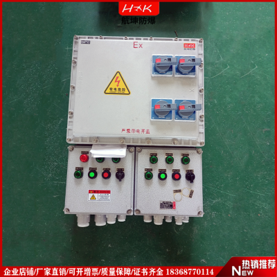 配电功能防爆动力电源控制箱隔爆开关检修箱接线箱航坤定做