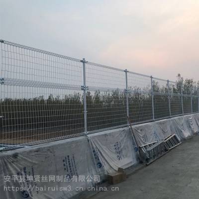 坤贤丝网 卷圈桥梁防抛网 双圈桥梁防抛网 桥上白色装饰网