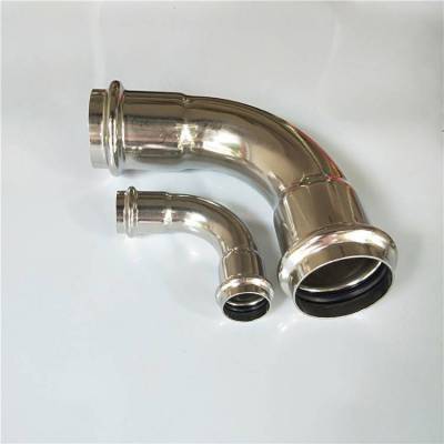 环压式不锈钢水管不锈钢热水管家用4分6分水管卡压式管件DN65-76