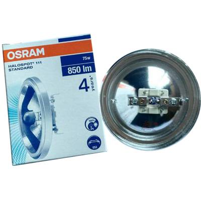 OSRAM欧司朗铝反光灯杯 41840SP/FL 12V75W MR11格栅射灯斗胆灯杯