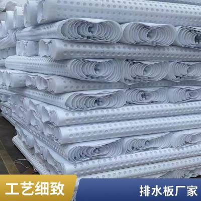 黑色PE塑料绿化蓄排水板虹吸材料凹凸过滤复合排水板