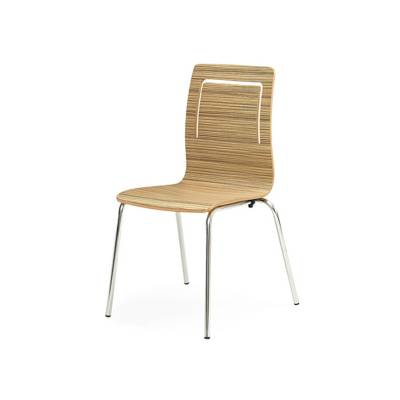 木纹色快餐椅 职业院校食堂钢木椅子