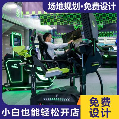 三屏赛车VR模拟驾驶赛车俱乐部轰趴儿童游乐场游戏机电玩设备