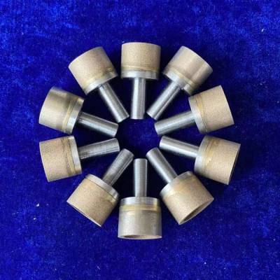 青铜烧结金刚石玻璃钻头 玻璃开孔器 玻璃厂机钻 金属套料钻