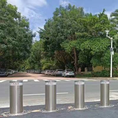 奥莱遥控半自动伸缩立柱 反恐防撞柱 液压防撞柱阻车路障