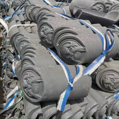 勾头瓦青瓦烧结瓦滴水围墙瓦新农村建设街景围墙美化