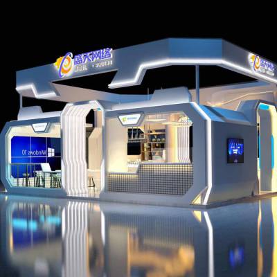 武汉展览展会特装展台搭建案例展会展位布置展厅设计制作