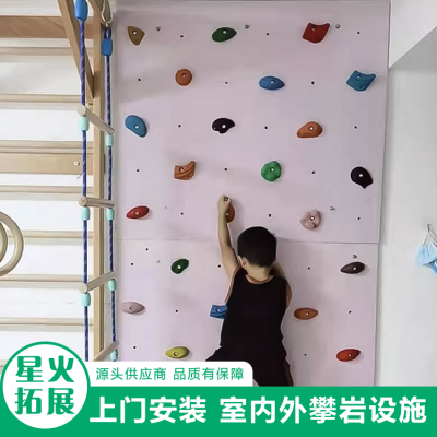 室内PVC玻璃钢攀岩板 树脂岩点 居家自建儿童攀爬墙