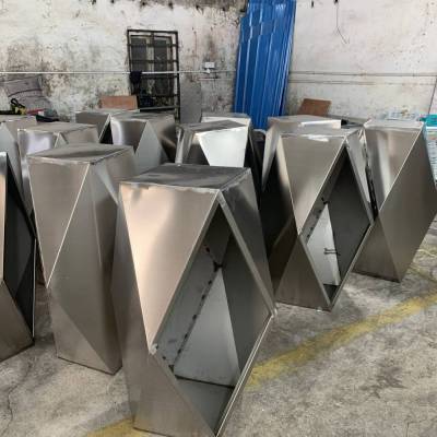 铁艺不锈钢户外组合种植箱 售楼部金属防锈花盆 多种款式可选