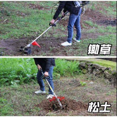 果园背负式旋耕机 四冲程锄草松土机 直杆式汽油旋耕机