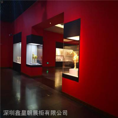 博物馆文物陈列柜制作/博物馆展示柜生产厂家/北京展览馆