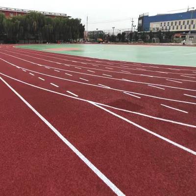 塑胶跑道体育操场学校新国标透气型户外橡胶地垫运动地胶材料