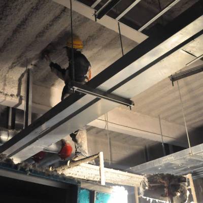西安地下车库顶板保温无机纤维喷涂一站式服务