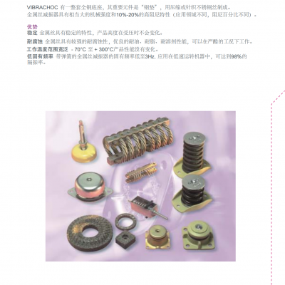 哈金森减振器 VE101金属减振器 弹簧减震器 管道工程隔离器