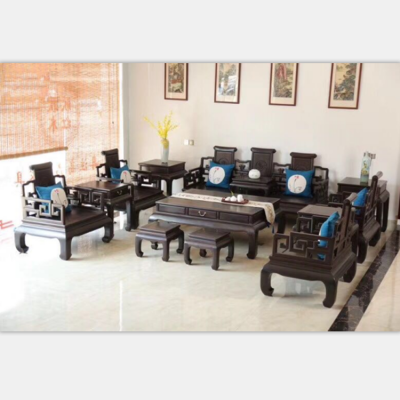 红酸枝新中式家具紫光檀新中式沙发简单华丽