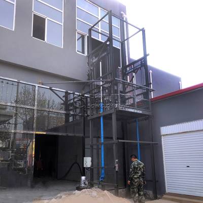 2层导轨式升降货梯 固定式升降平台加工厂