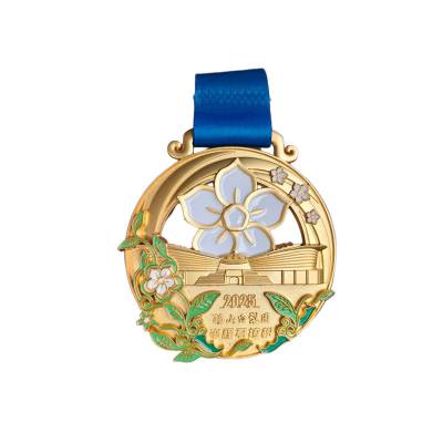 半程马拉松奖牌 完赛纪念礼品 烤漆工艺诚泰工艺