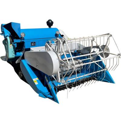 山区乘座式稻麦收获机 小型小麦收割机 水稻收割脱粒装袋机
