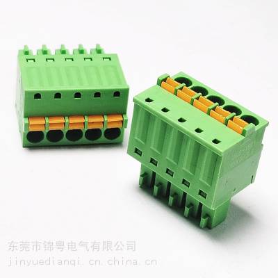 插拔式PCB接线端子 线路板连接器2EDGKD-5.08 2.5弹簧式公母对插