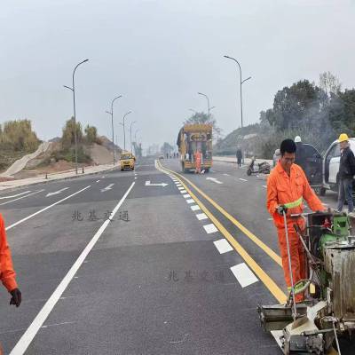 江 津道路热熔标线施工 重 庆公路画线公 司 源头厂家 量大从优