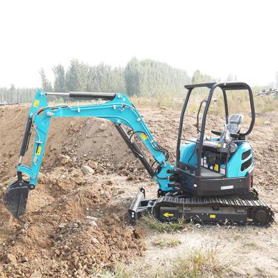 小型挖掘机农用果园家用工程沟机推土微型挖土机20小型挖机图片