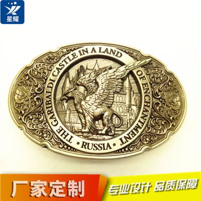 金属皮带头腰带扣头定制 锌合金复古雕刻浮雕皮带扣 皮带自动扣头订做