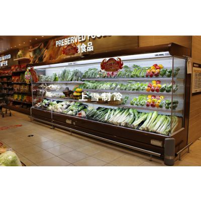 生鲜超市蔬菜保鲜柜 净菜展示柜 水果风幕柜