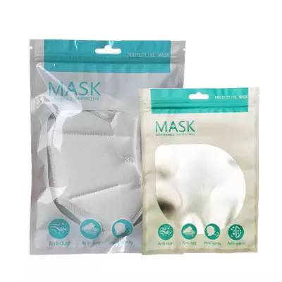 Mask pocket口罩磨砂N95一次性通用透明开窗包装袋