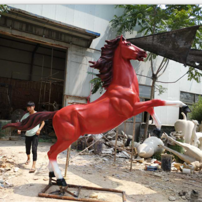 玻璃钢动物雕塑厂家推荐，向雷雕塑大量现货