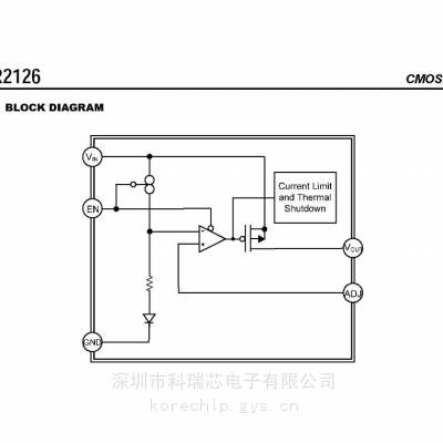 科瑞芯电子代理 LR2126 友顺1.0A快速低压差线性稳压器